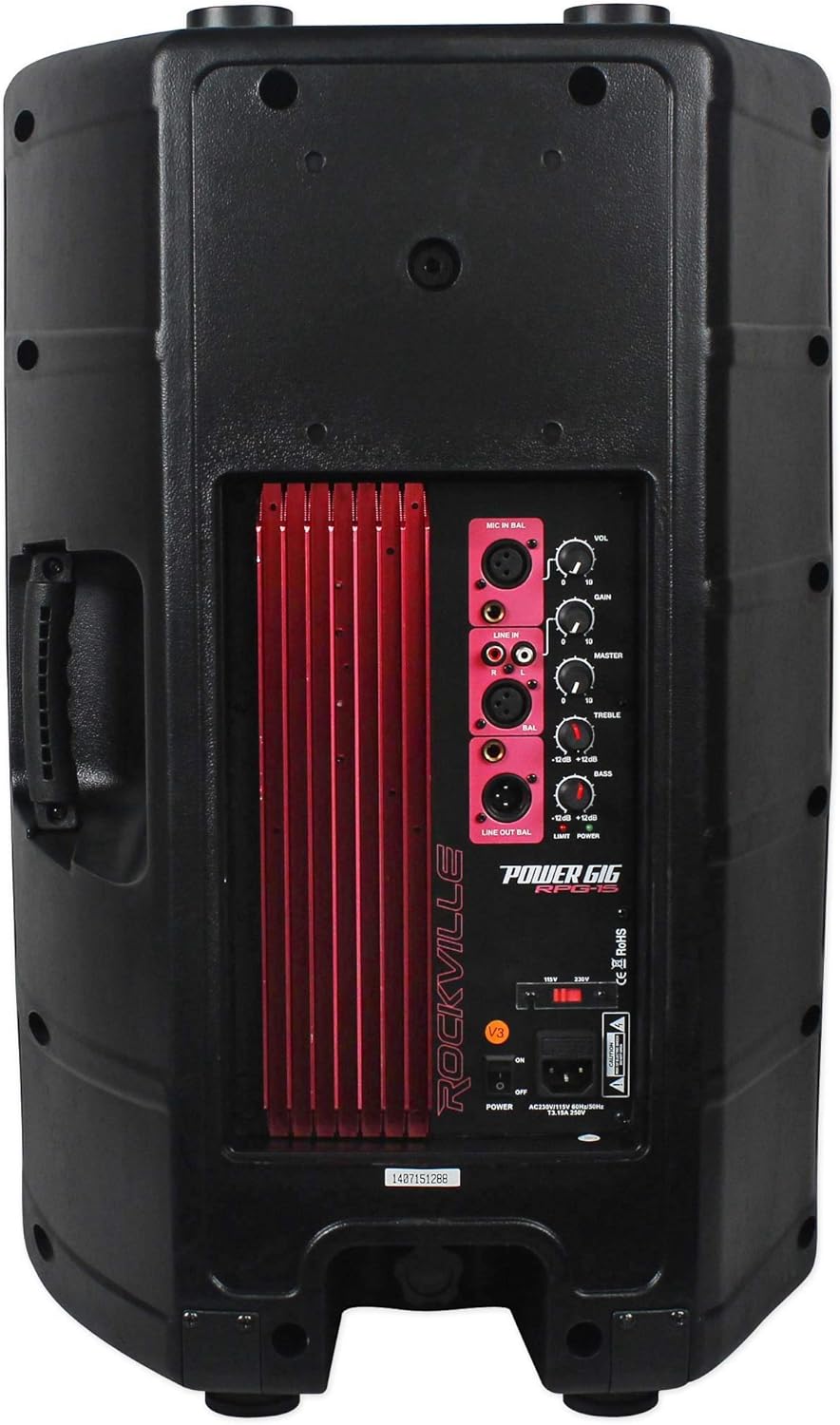 Rockville Pair Power Gig RPG15 15" Powered Active 2000 Watt 2-Way DJ PA Speakers