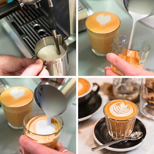 Espresso machine, 20 Bar Espresso Maker with Milk Frother Steam Wand, Compact Espresso Coffee Machine with for Cappuccino, Latte, Fast Heating (Casual)
