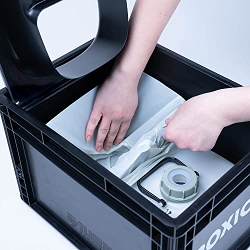 BOXIO Toilet MAX+ Starter Kit, portable camping toilet, composting toilet 15.7" x 11.8" x 11.0", Made in Germany