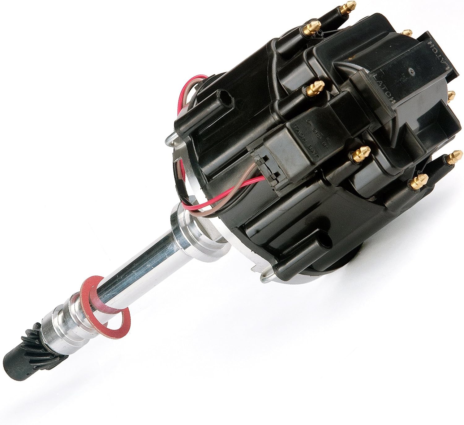 MAS Performance Ignition Distributor w/Cap & Rotor compatible with Chevy/GM SBC 350 BBC 454 HEI 65k coil 7500RPM DD-SBC-HEI-V8 850001R Pack of 2