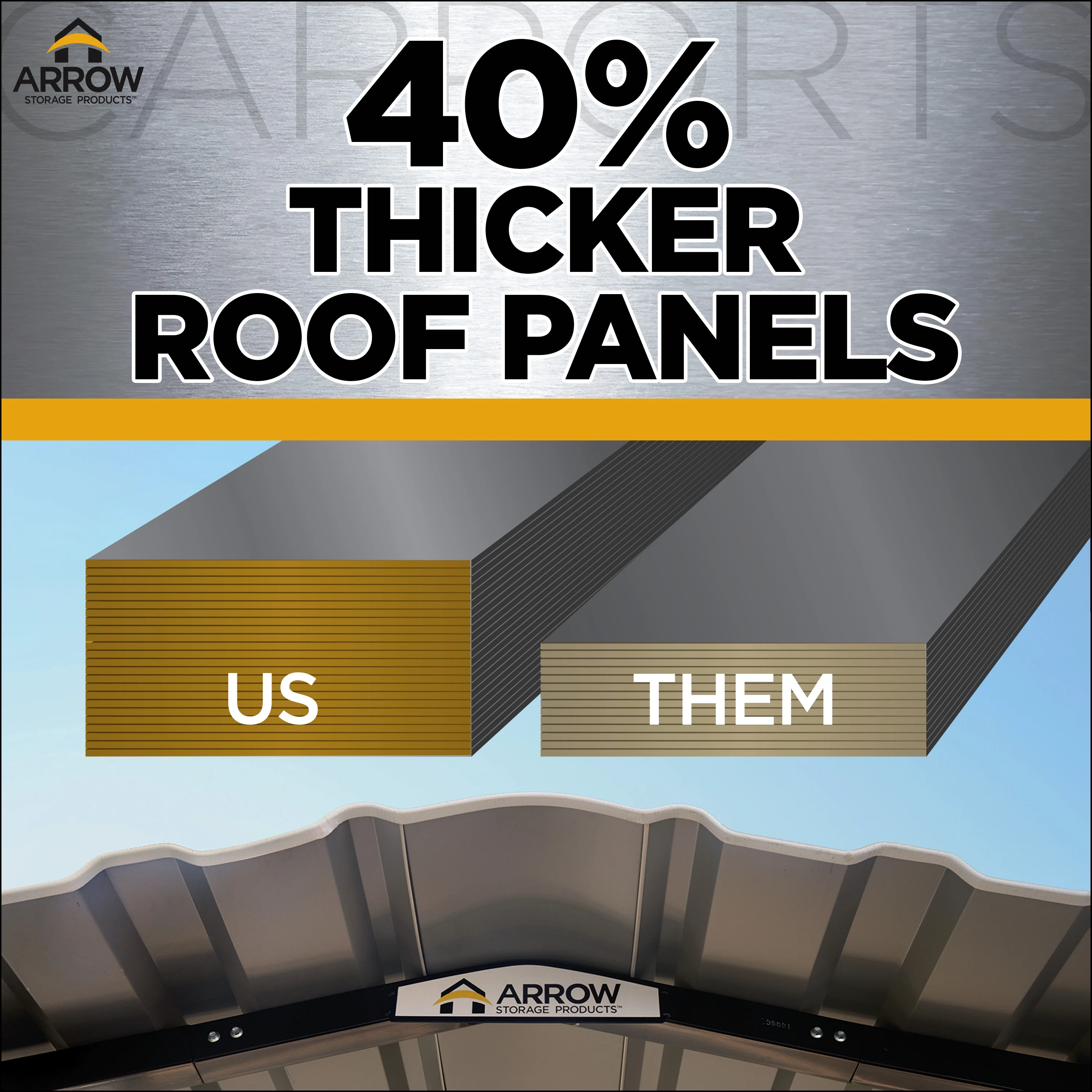 Arrow Carport, 10 ft. x 29 ft. x 9 ft. Charcoal