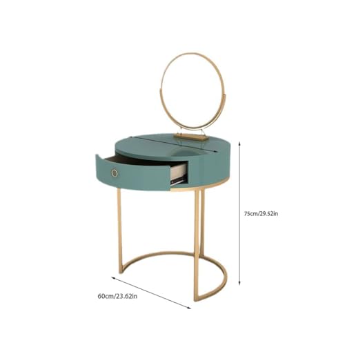 Makeup Table Dressing Table with Makeup Mirror for Bedroom, Dressing Table with Drawers, Mini Small Apartment Desk Makeup Vanity Desk