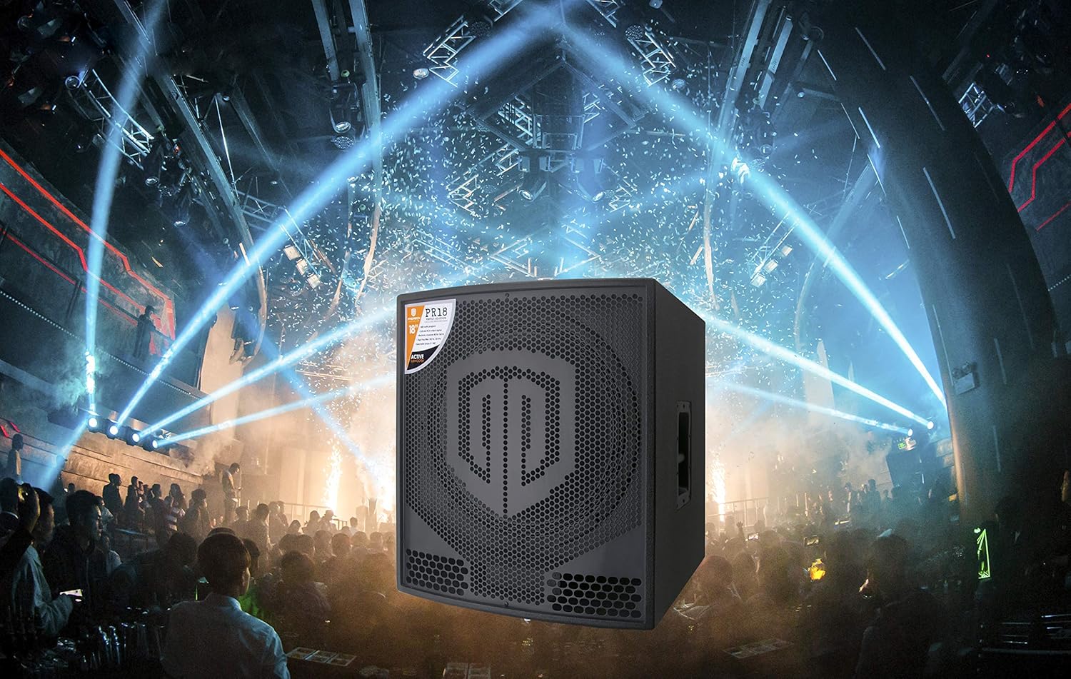 PRORECK PR18 18 inch 2000W P.M.P.O Active Powered PA DJ Subwoofer Cabinet (ONE subwoofer)