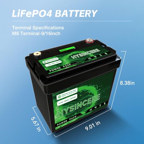 12V 100Ah LiFePO4 Lithium Battery, 100A BMS Deep Cycle Rechargeable Lithium Battery with Up to 4000 Cycles for RV, Solar, Trolling Motor, Travel Trailer, Energy Storage