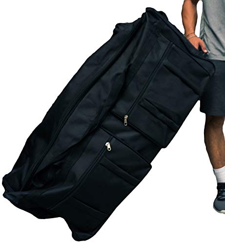 42-inch Rolling Duffle Bag with Wheels, Luggage Bag, Hockey Bag, XL Duffle Bag With Rollers, Heavy Duty Oversized Storage Bag