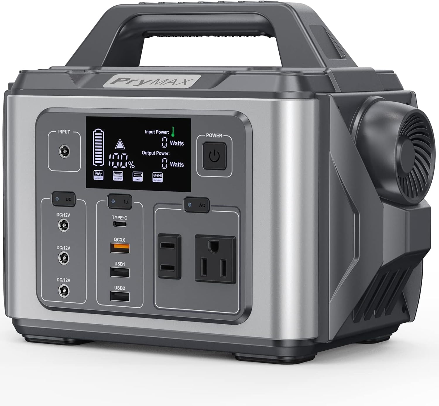 PryMAX Portable Power Station 296Wh/330W Outdoor Solar Generator Mobile Backup 80000 mAh Lithium Battery Supply, 110V Pure Sine Wave AC Outlet 300 for Hurricane ,Storm , Home Blackout, Outdoor Adventure, Camping, A10 CPAP