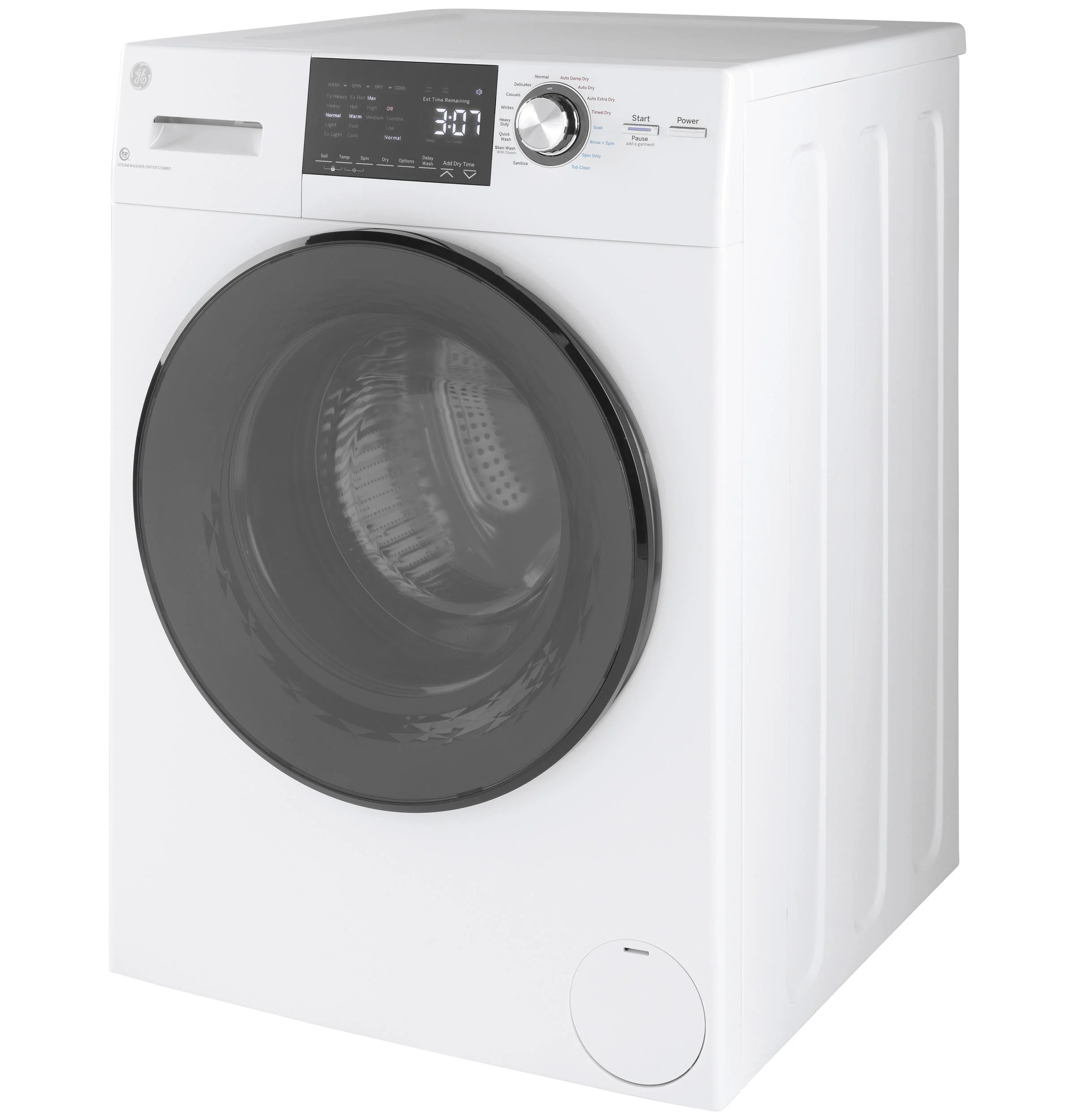 Ge Gfq14es 24" Wide 2.4 Cu. Ft. Capacity Front Load Washer / Condenser Dryer Combo - White