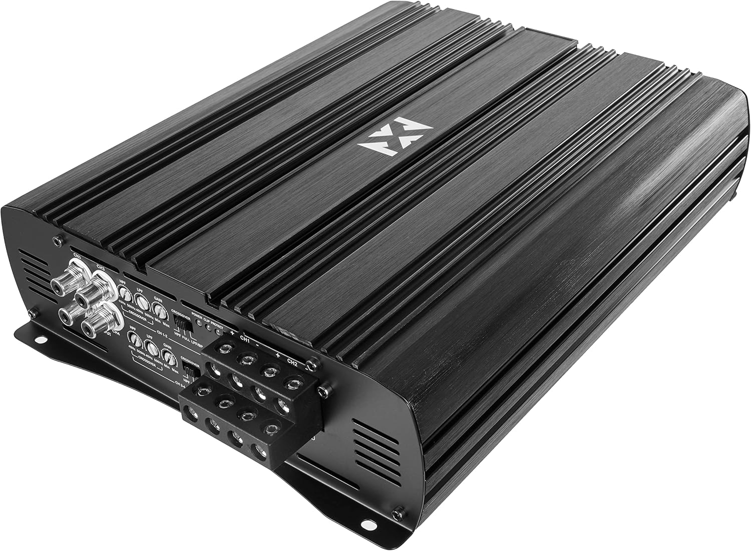 NVX XAD41 1200W RMS 1-OHM Stable Full Bridge Class D High Power Competition Full Range Bridgeable 4-Channel Car Audio MOSFET Amplifier