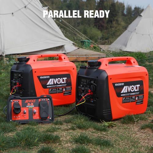 AIVOLT 8000W Dual Fuel Super Quiet Inverter Generator with Electric Start - Gas Propane Powered Portable Generator Upgraded Version for Home Backup, RV, Camping & Travel - 50 State Approved