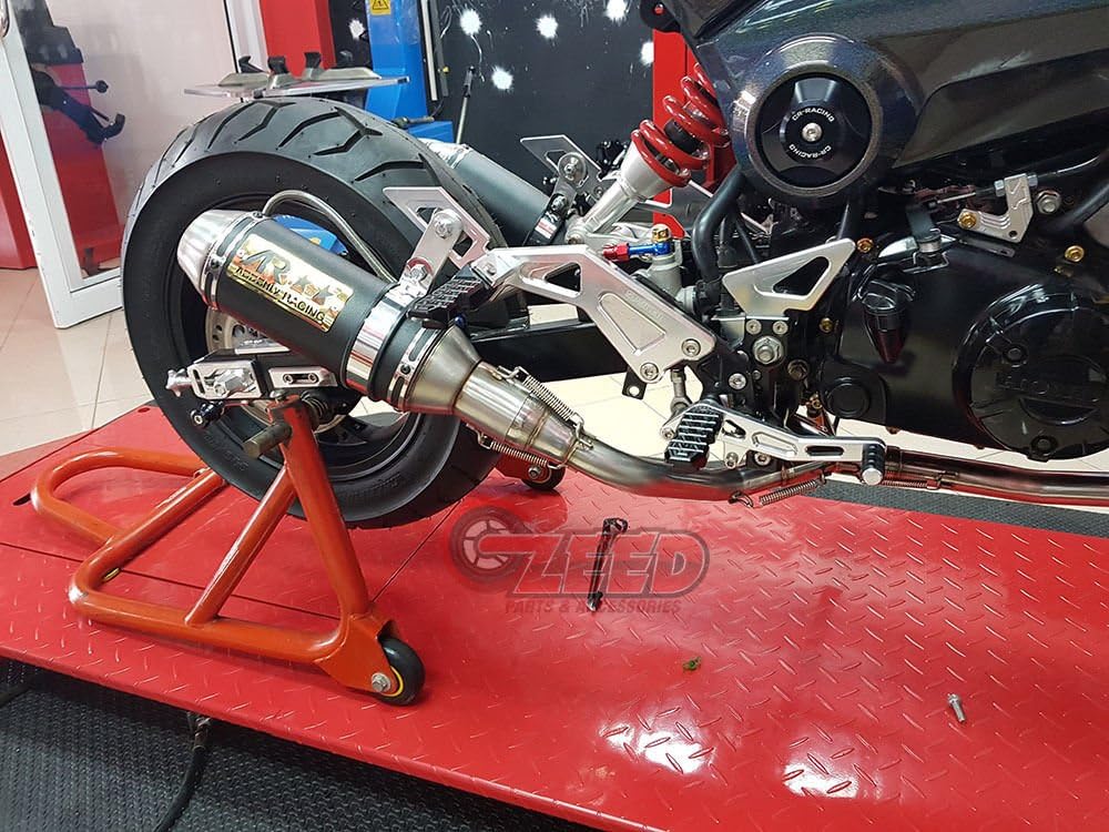 Dual Low Mount Exhaust For Honda Grom Msx 2013-2019 All Model and Ssr Razkull All model
