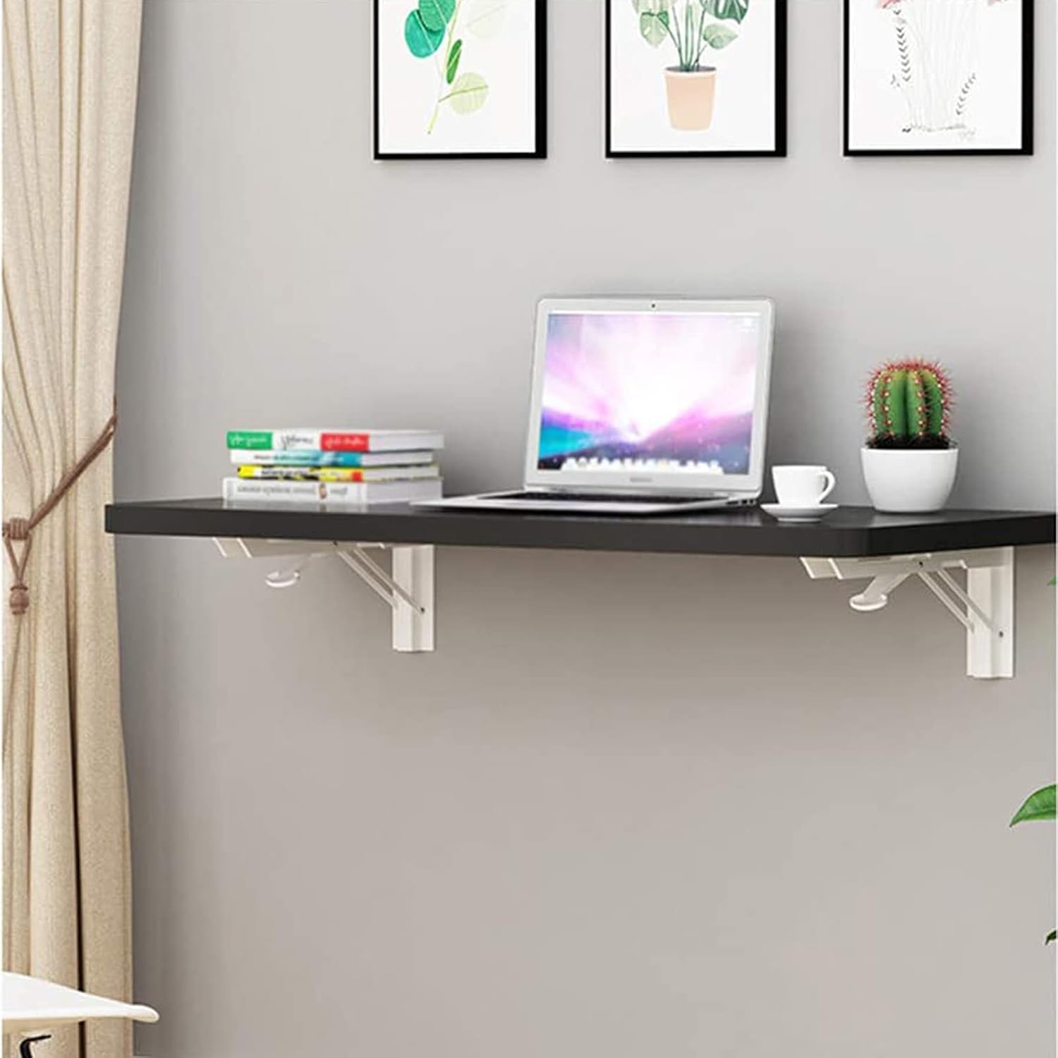 Wall Mounted,Wall Mounted Fold Down Desk for Small Saving Spaces,for Laundry Room,Dining,Room,Study,Kitchen,Bar,E-80cm Fashionable
