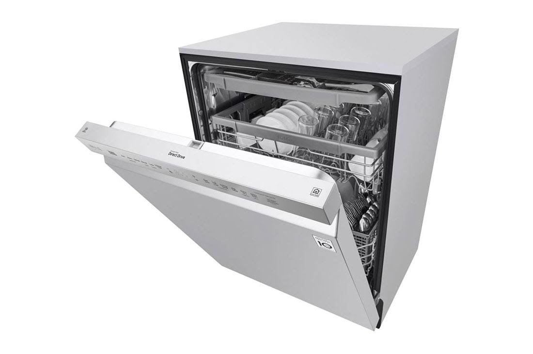 LG LDF5678SS: Stainless Front Control Smart Wi-Fi Enabled Dishwasher with Quadwash