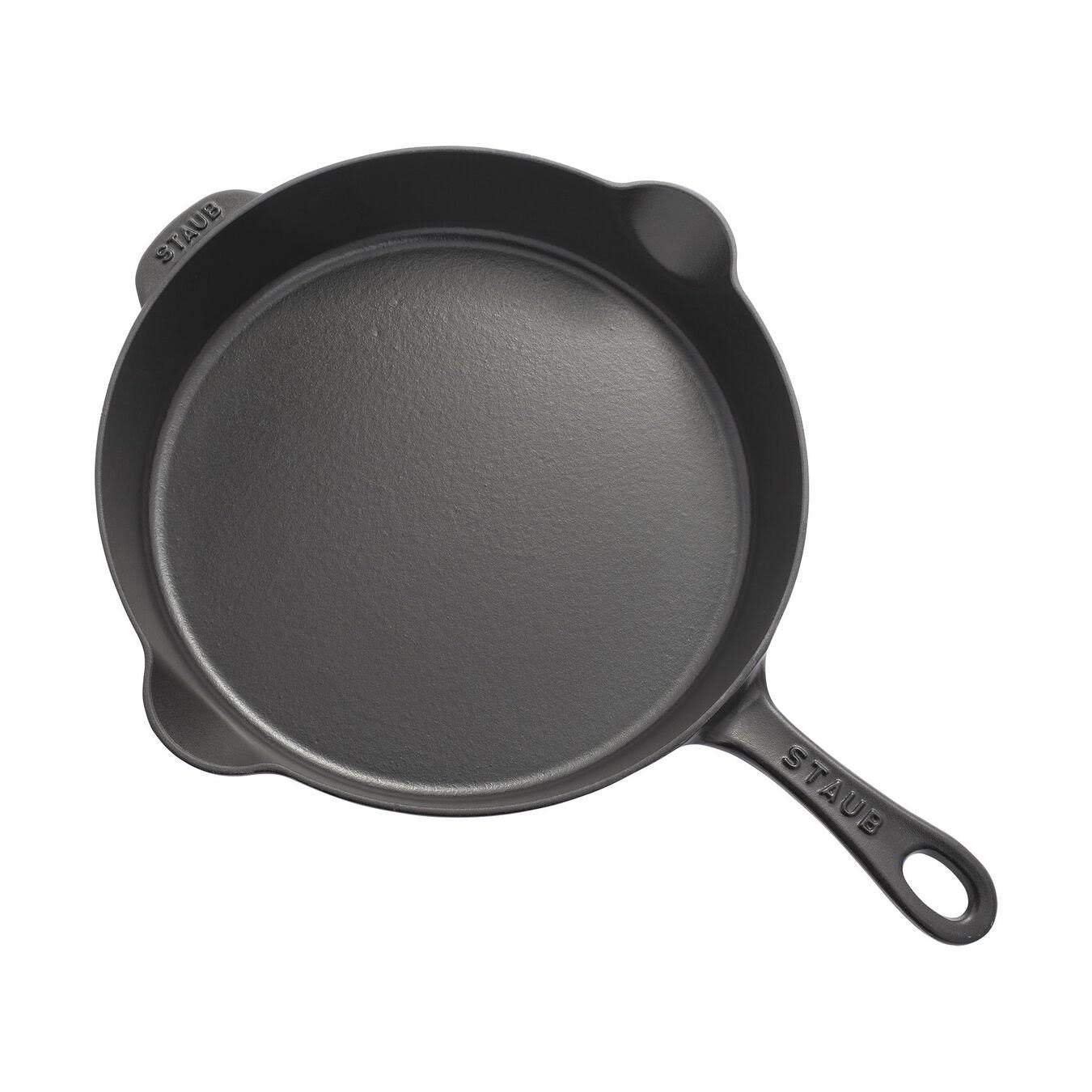 Staub Cast Iron 11-inch Traditional Skillet - Matte Black