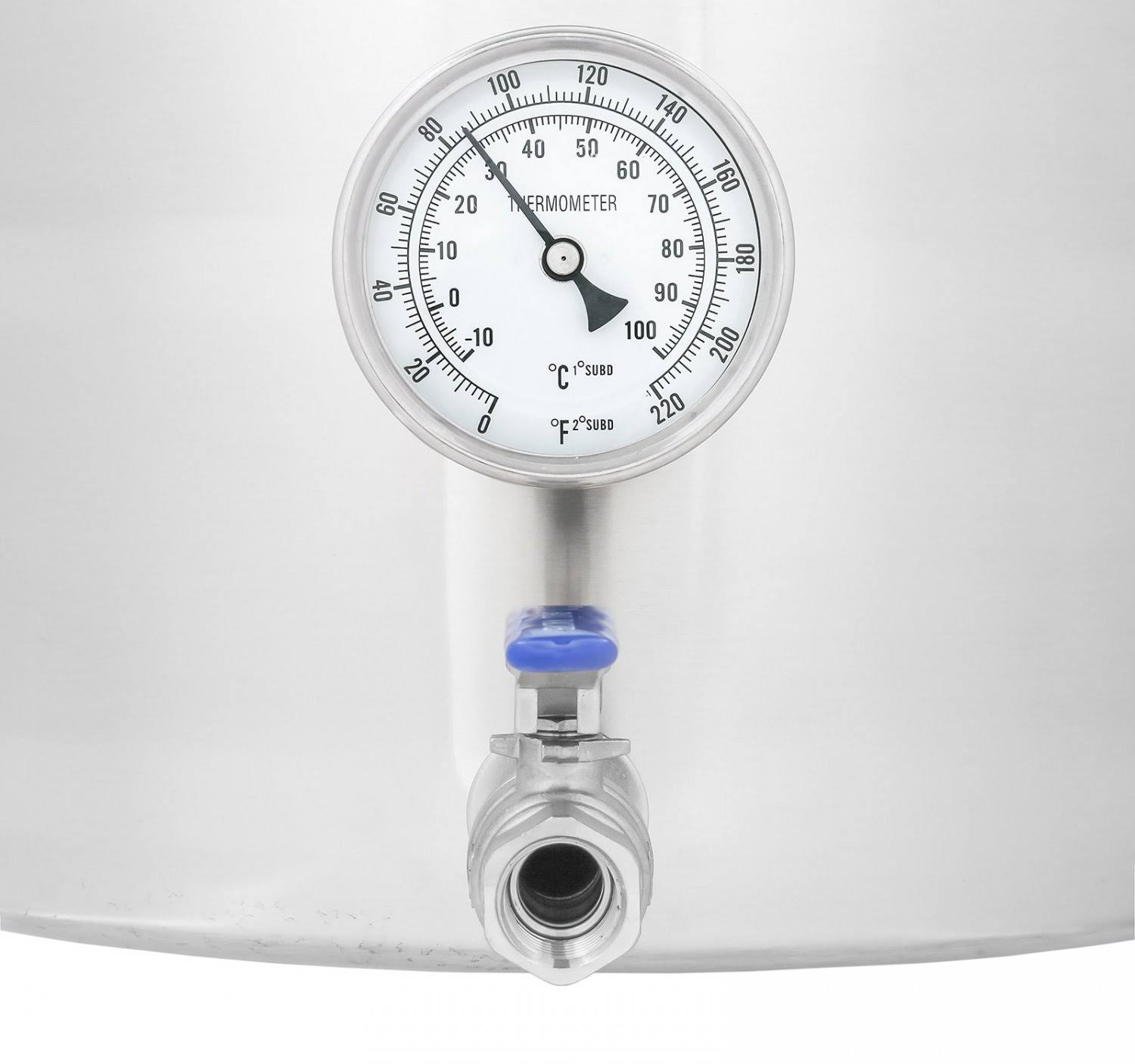 Concord Stainless Steel Home Brew Kettle Stock Pot (Weldless Fittings