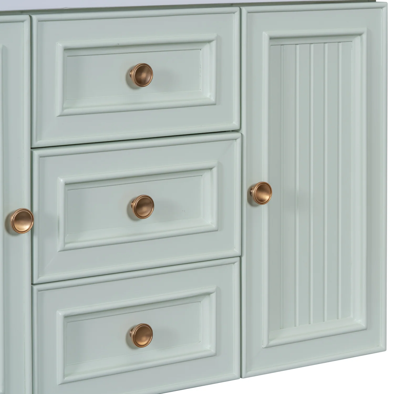 Churanty 30" Wall Mounted Bathroom Vanity with Sink, Vanity Cabinet with Functional Storage Drawer, Solid Wood & MDF Board, Green