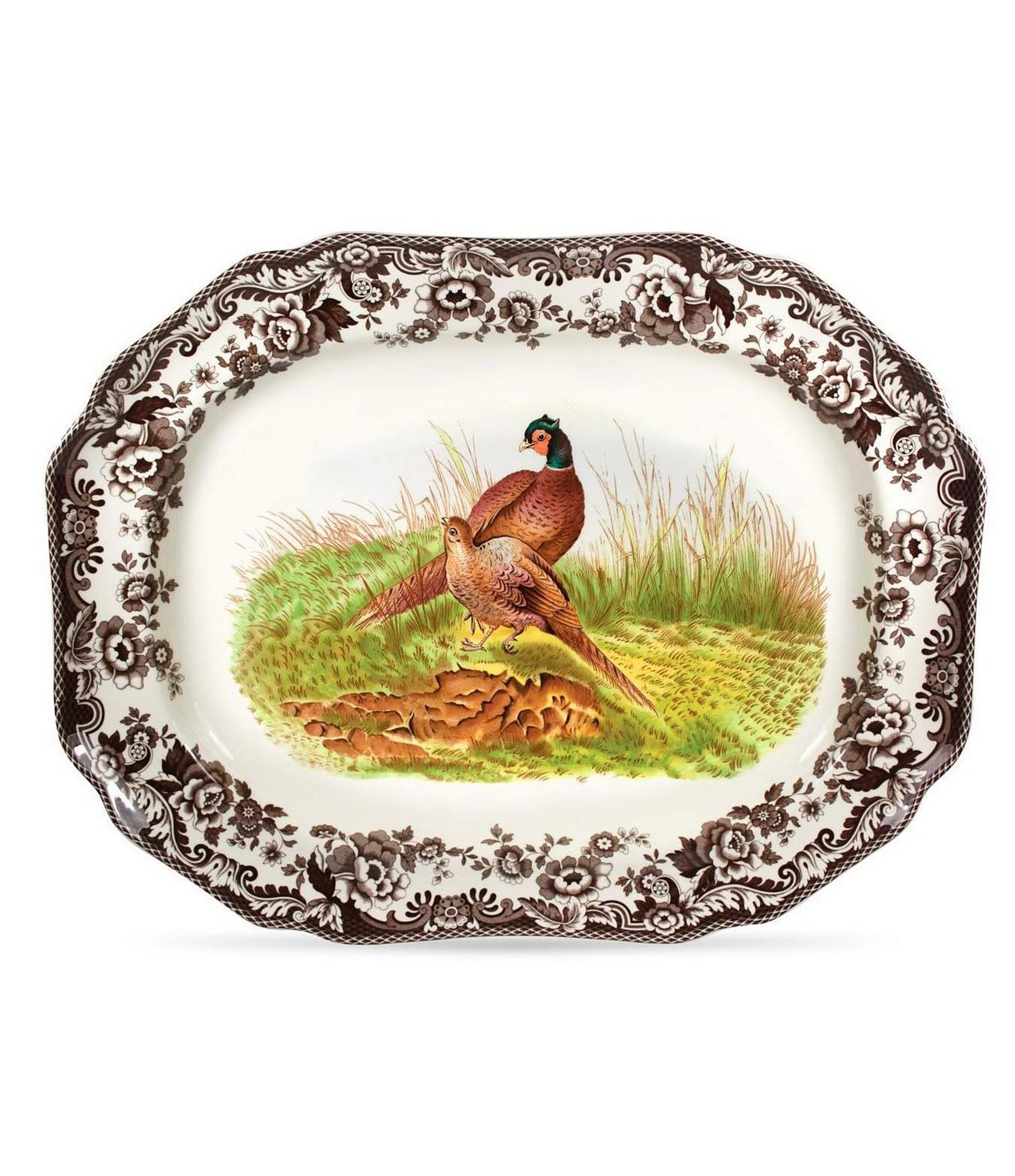 Spode Woodland Octagonal Platter (Pheasant)
