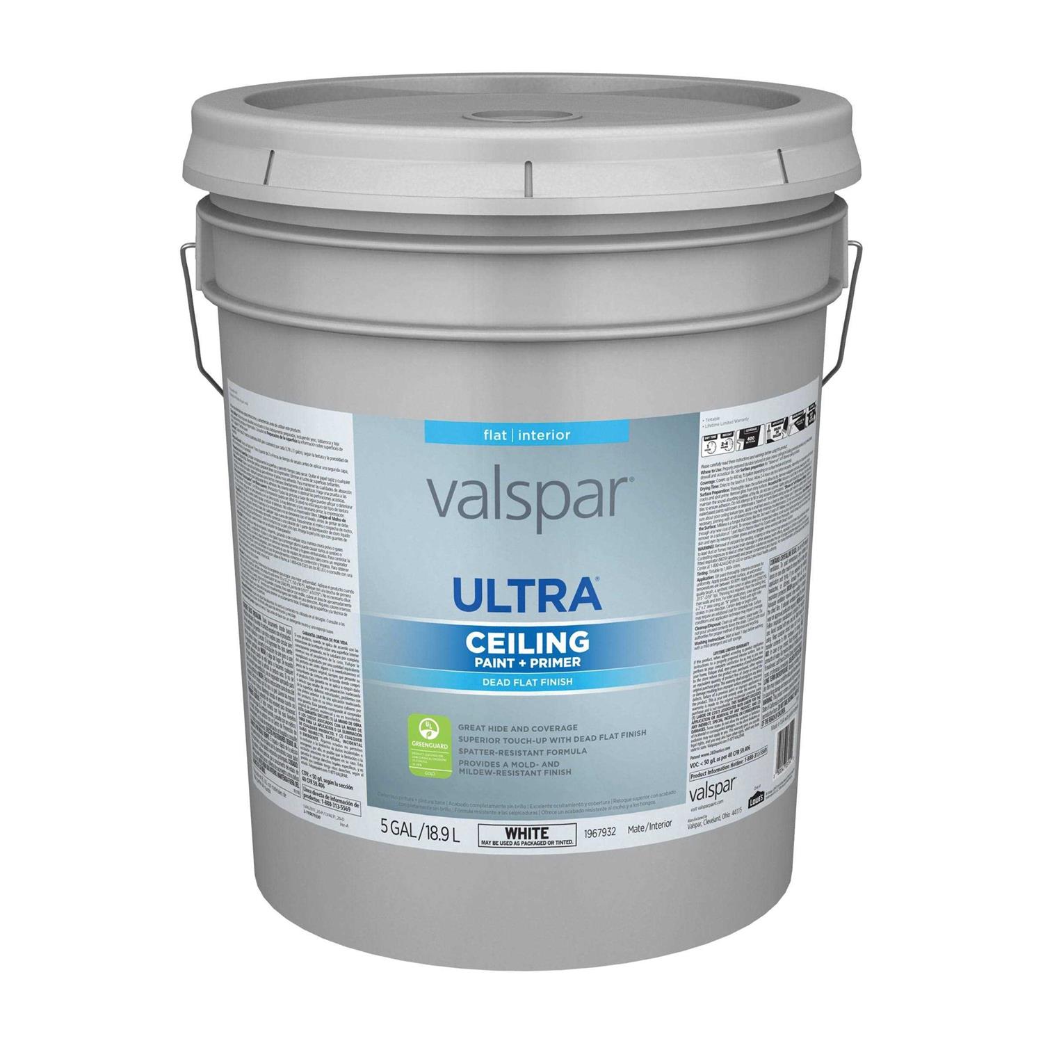 Valspar Ultra Flat Ceiling White Tintable Interior Paint - Shop Hardware Tools Online Store