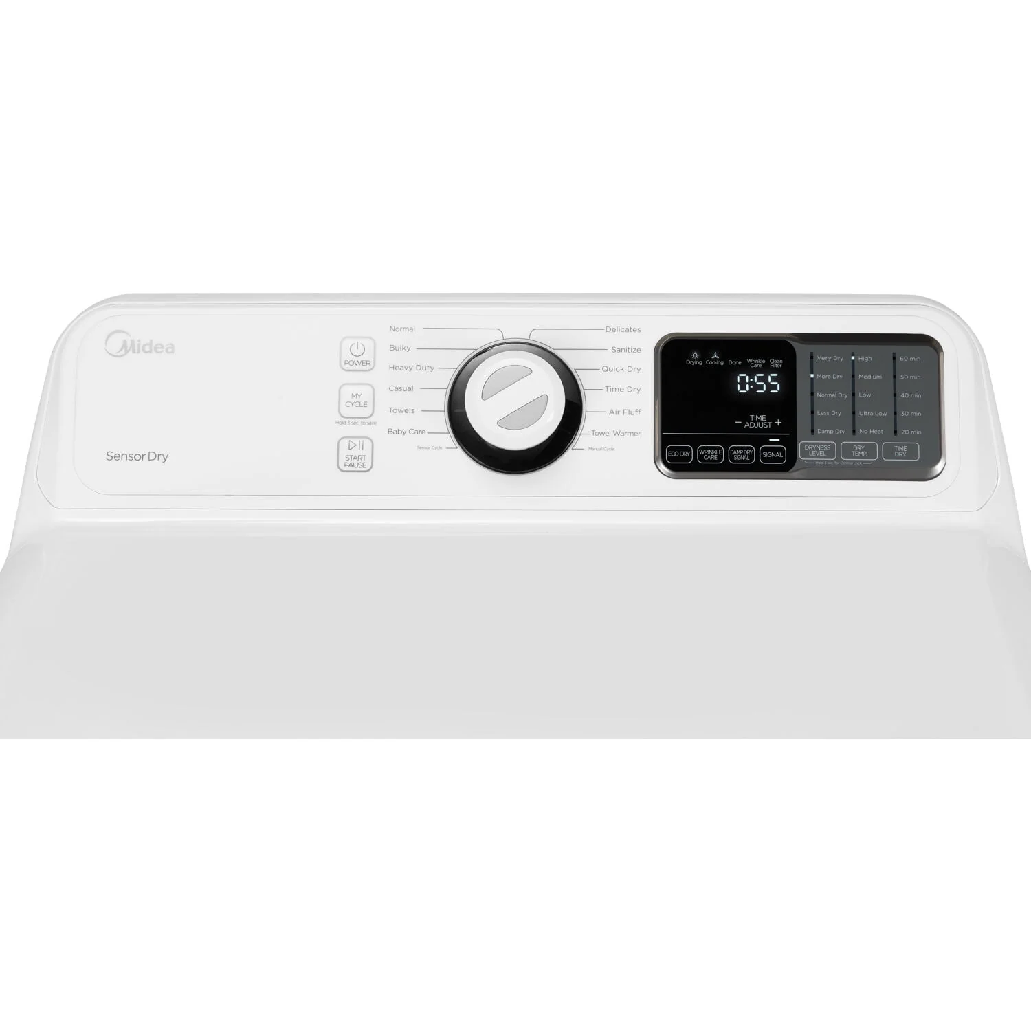 Midea 7.5-Cu. Ft. Front Load Electric Dryer, White