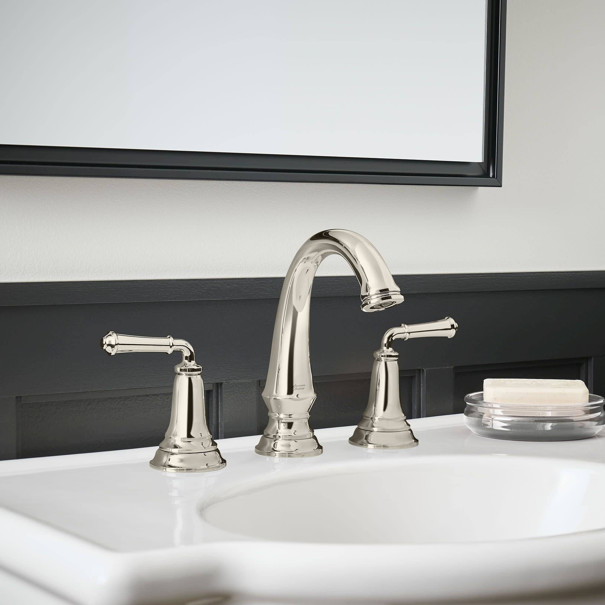 American Standard 7052807.002 Delancey Widespread Bathroom Faucet with Pop-Up Drain, Polished Chrome