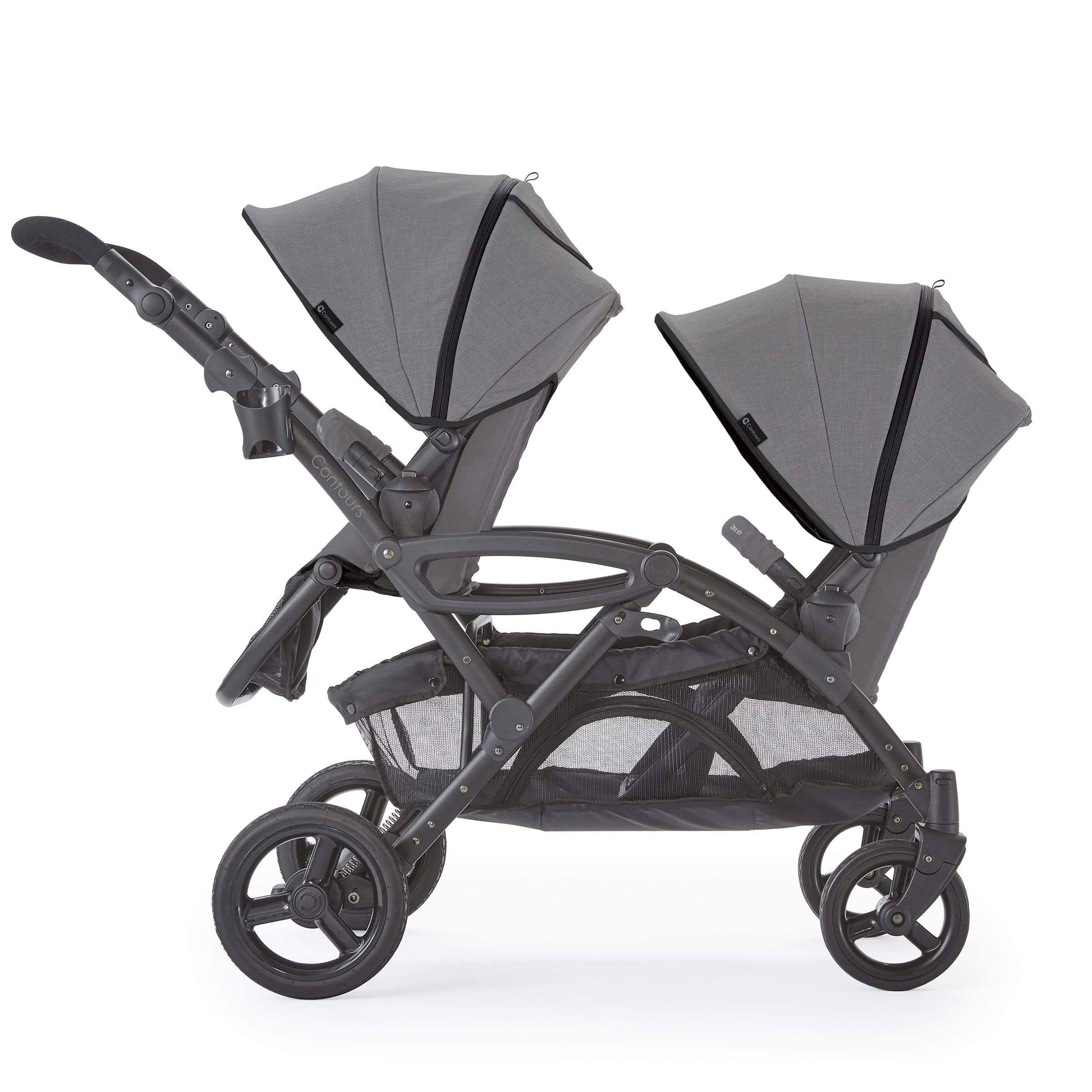 Contours Options Elite V2 Tandem Stroller in Carbon