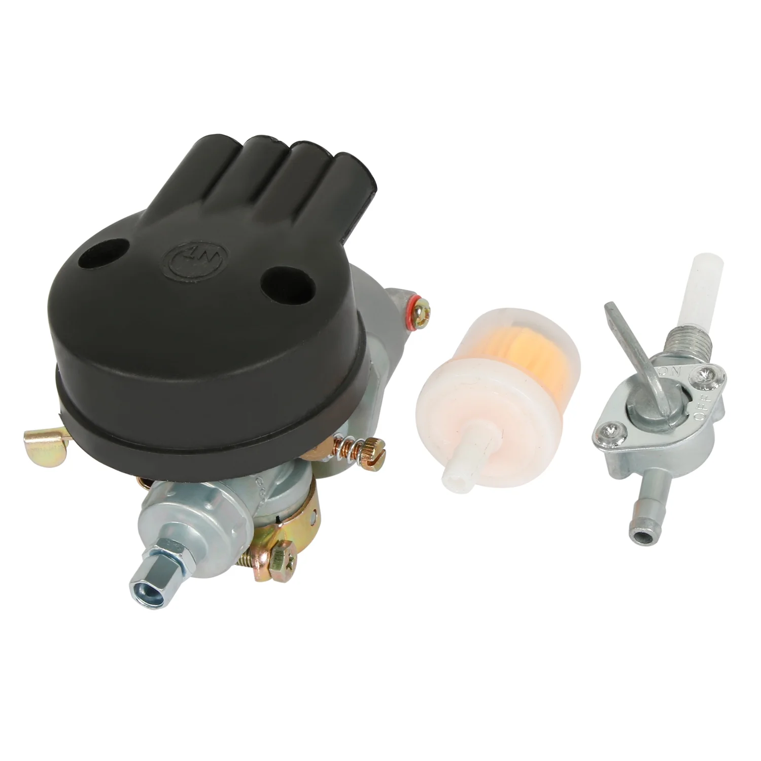 SalonMore 2 Stroke Motorized Bike Kit, 50cc Super Fuel-efficient Bike Engine kit, Silver