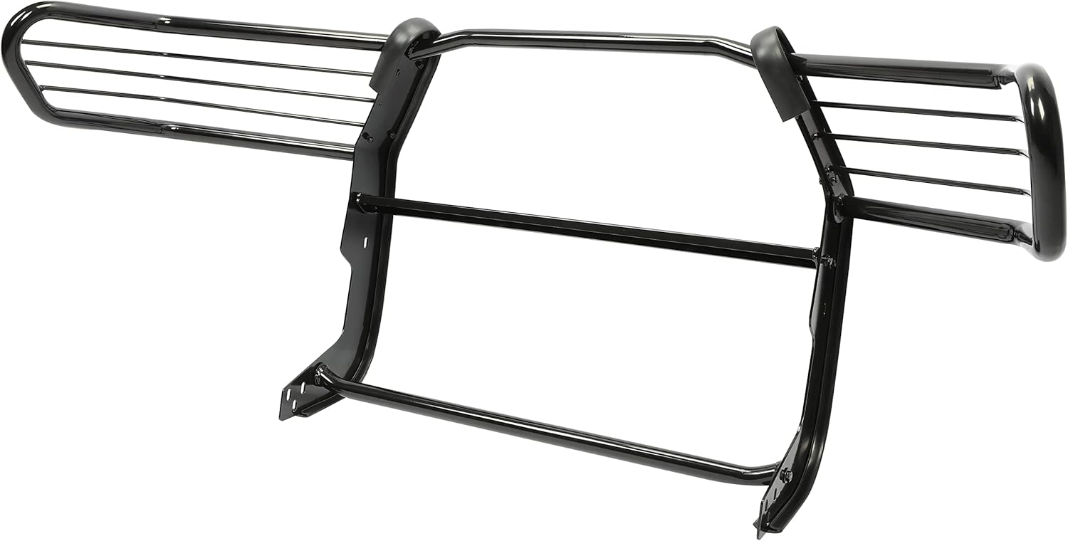 HECASA Front Bumper Grille Brush Guard Compatible with 2016-2021 Toyota Tacoma Powder Coated Exterior Accessories Black Steel