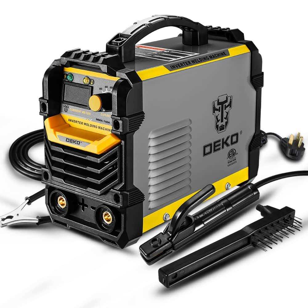 Dekopro 110/220V MMA Welder,160A Arc Welder Machine Igbt Digital Display LCD Hot Start Welder with Electrode Holder,Work Clamp - Shop Hardware Tools Online Store