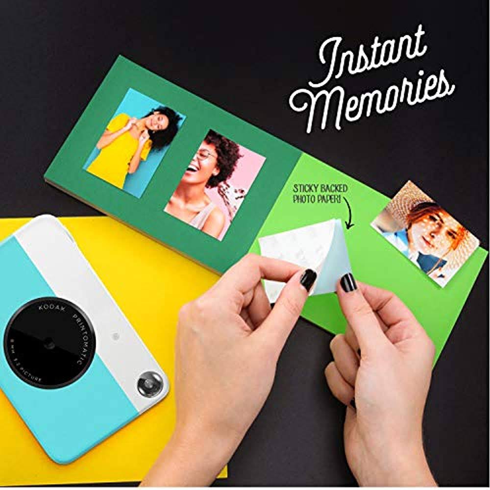 Kodak Printomatic Instant Print Camera Photography Kit Blue