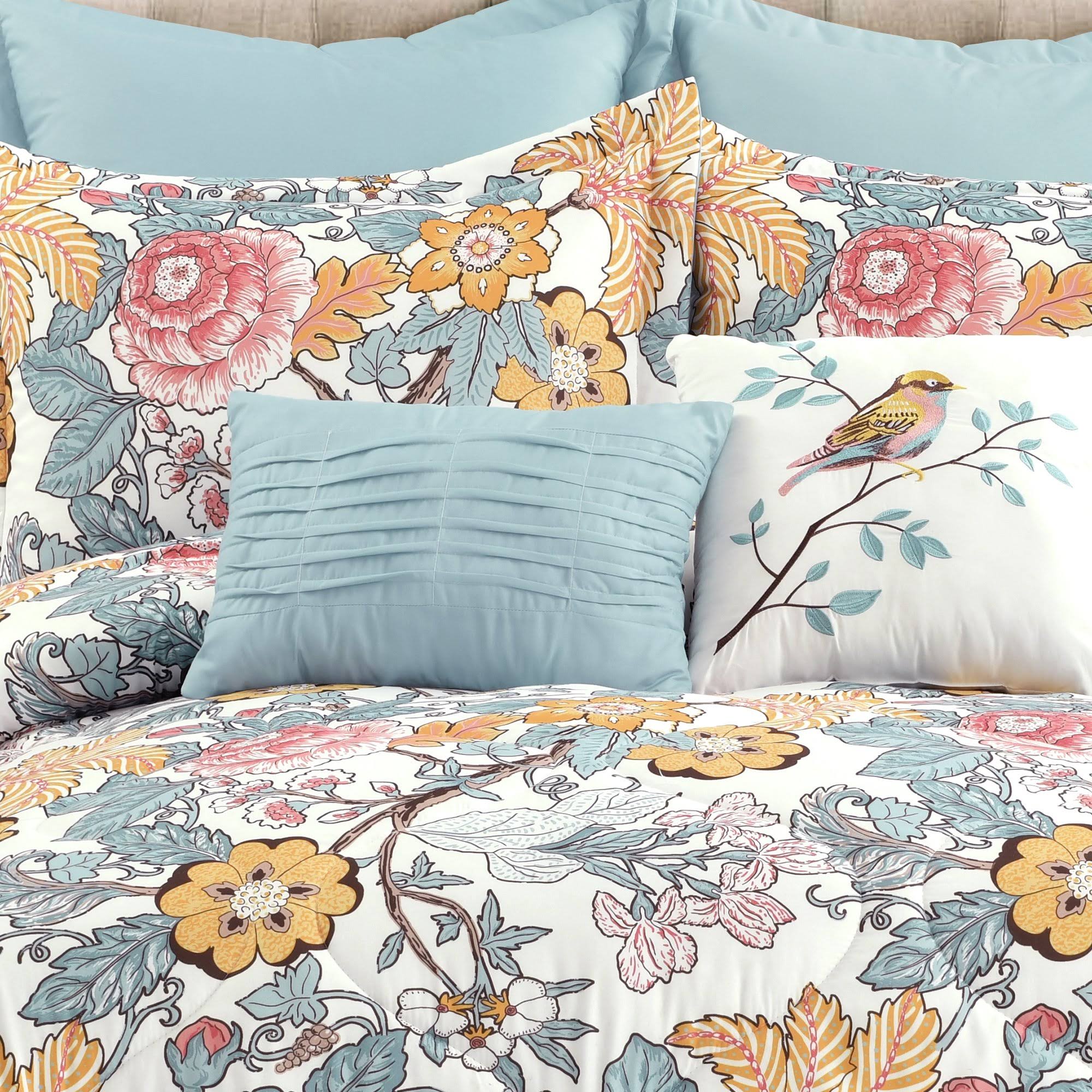 Lush Decor Sydney Comforter Blue u0026 Yellow Set King