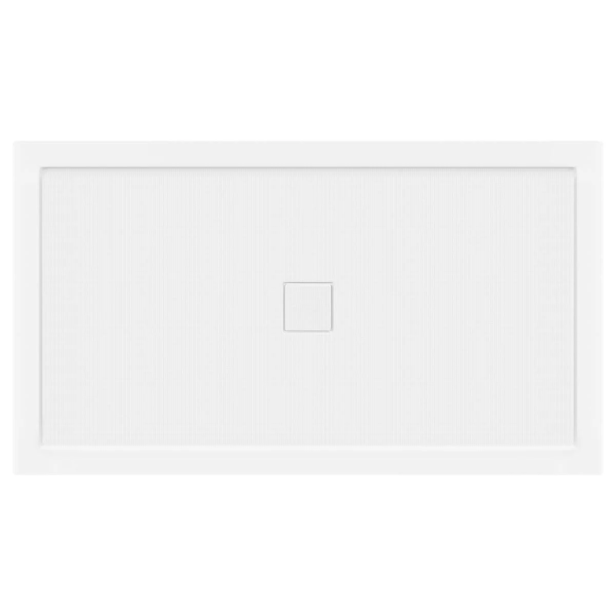 LessCare 60 x 34 Single/Double Threshold Shower Base Pan Center Drain, White