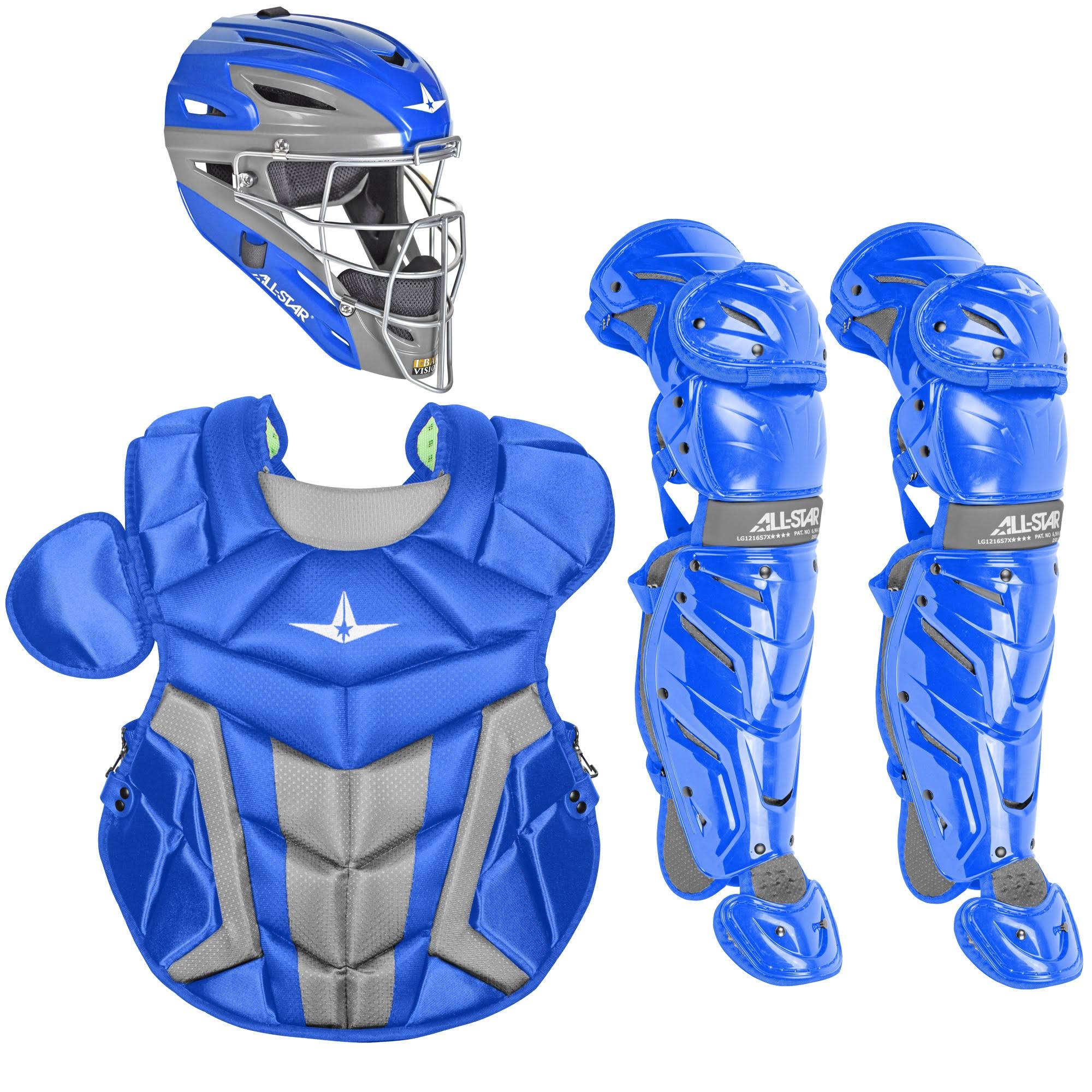 All Star CK912S7X Youth System7 Axis Pro Catchers Gear Set Royal