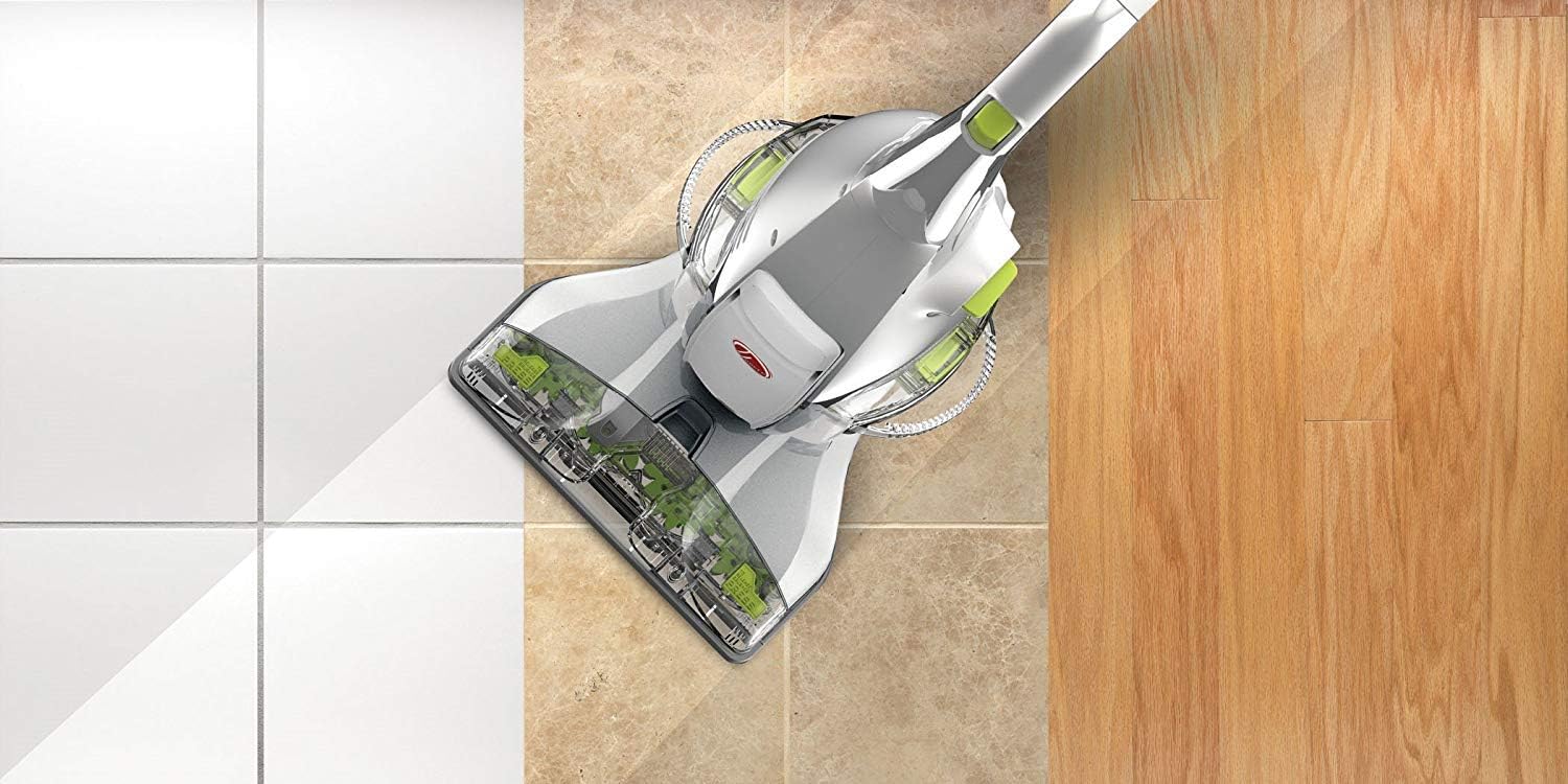 Hoover FloorMate Deluxe Hard Floor Cleaner Machine, Silver & Paws & Claws Hard Surface Floor Cleaner, 32oz Formula, White & Renewal Tile and Grout Floor Cleaner, 32 Oz Formula, White