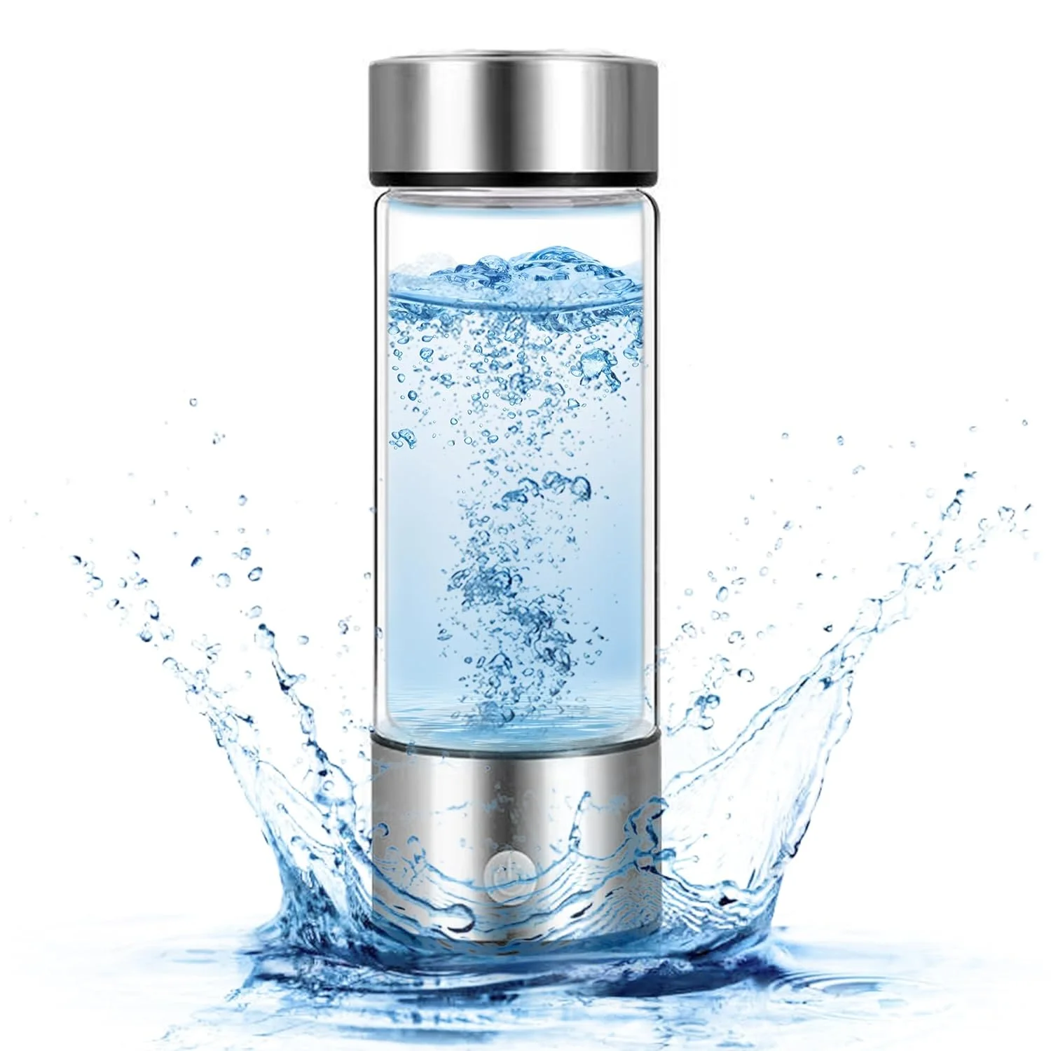 Hydrogen Water Generator, Hydrogen Water Bottle, Portable Hydrogen Generator, Rechargeable Water Ionizer with New PEM SPE Technology Water Ionizer Machine for Home Office Travel