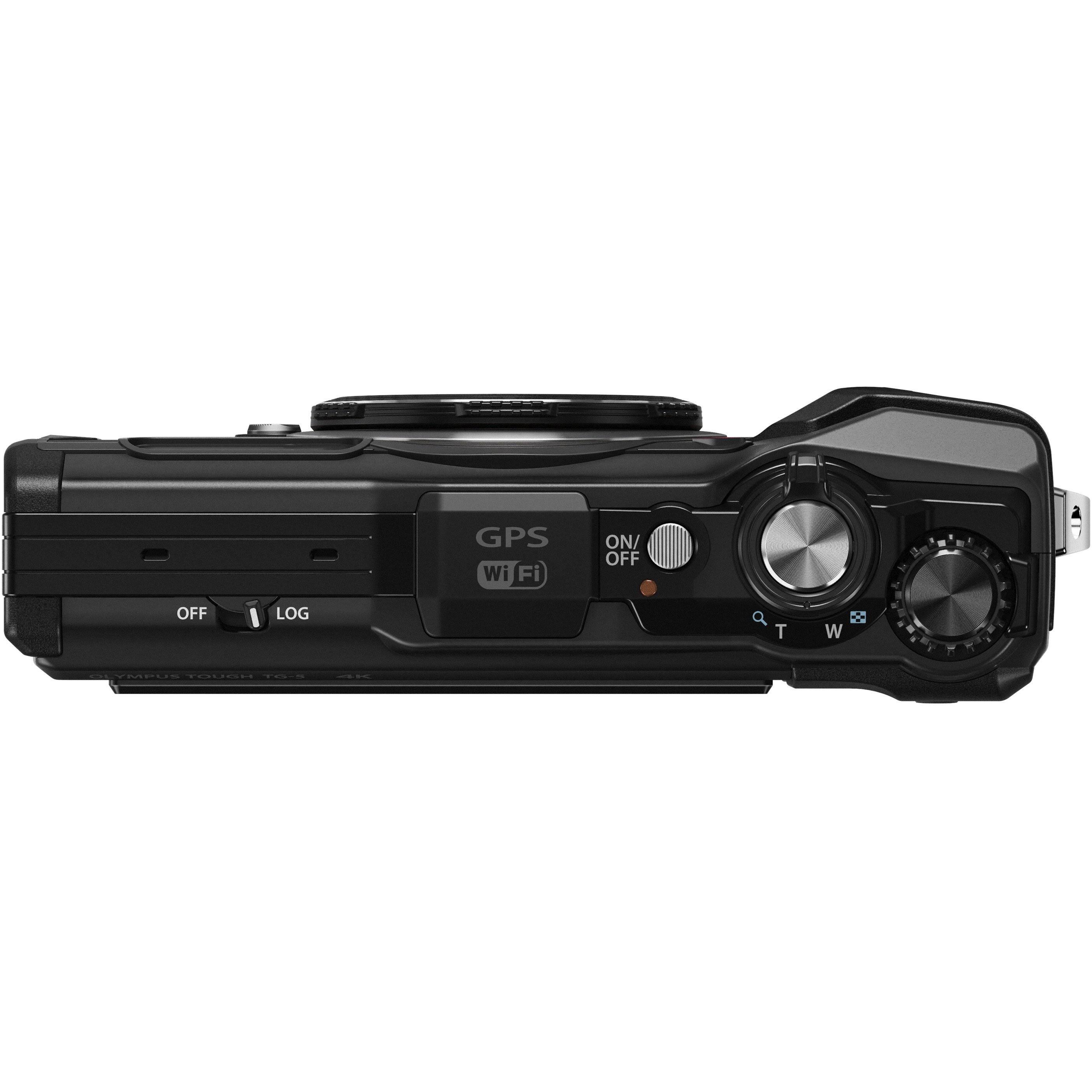 Olympus Tough TG-5 12.0 MP Compact Ultra HD Digital Camera - 4K - Black