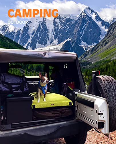 Thick Memory Foam Camping Mattress Sleeping Pad [Car/Tent/Cot] 3 Inch Portable Floor Mat Roll Up for Guests Kids Adult Sleepover