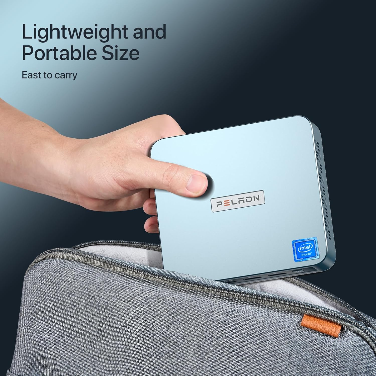 PELADN WI-6 Mini PC, Intel 12th Gen Alder Lake- N100(up to 3.4GHz), 16GB DDR4 RAM 512GB M.2 PCIe SSD, Desktop Computer Support 4K Dual Display/USB3.2/WiFi 4/BT4.2