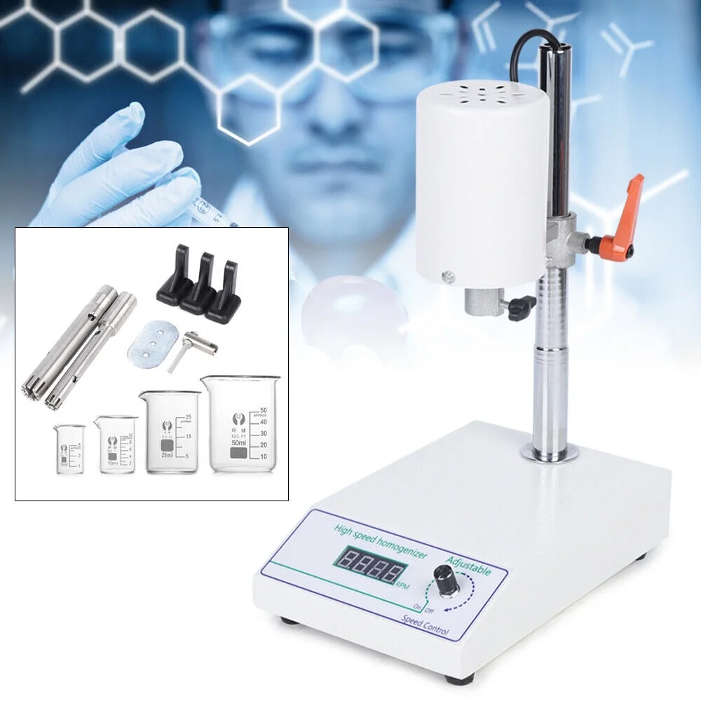 110V FSH-2A Adjustable High Speed Homogenizer Lab Disperser Mixer 22000rpm