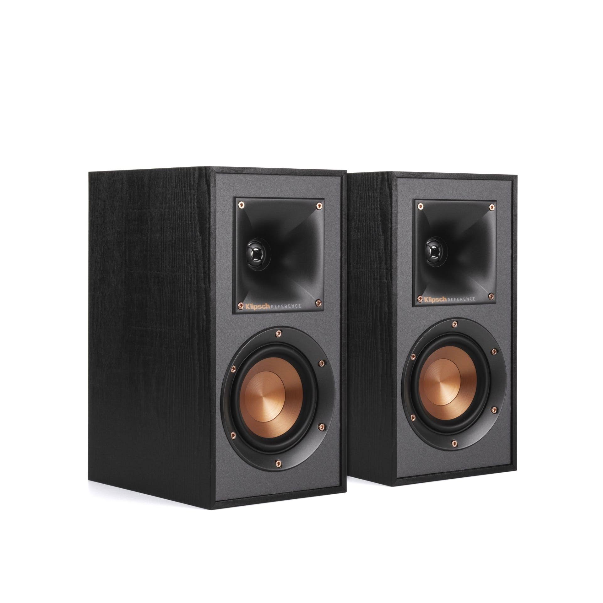 Klipsch R-41M Powerful Detailed Bookshelf Home Speaker Set of 2 Black - Avayadevconnect