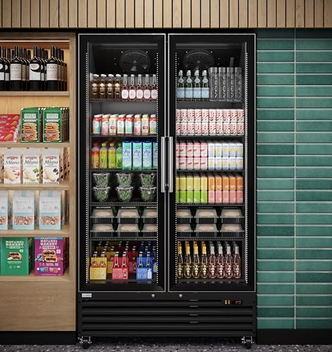 KoolMore Glass Door Commercial Display Refrigerator Upright Beverage Cooler Merchandiser