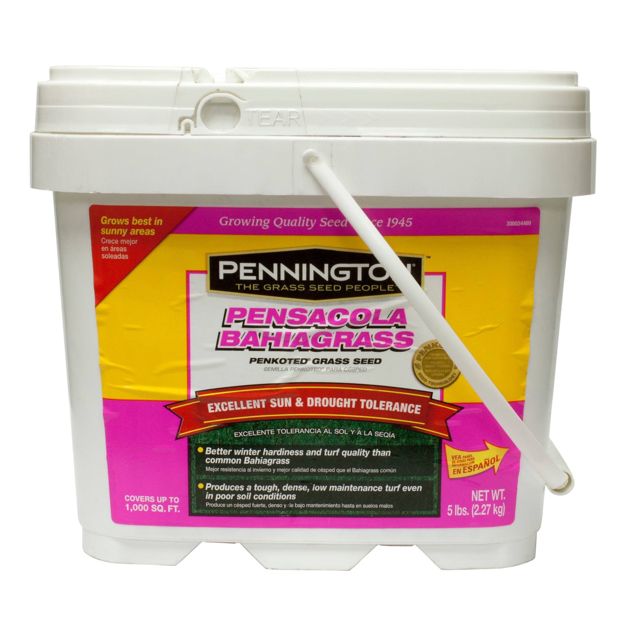 Pennington Pensacola Bahiagrass Grass Seed, 5 lbs