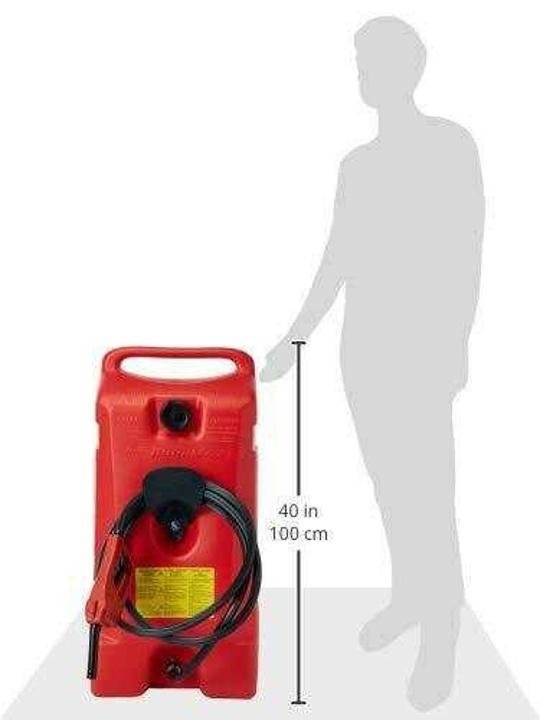DuraMax Flo n＊ Go LE Fluid Transfer Pump and 14-Gallon Rolling Gas Can