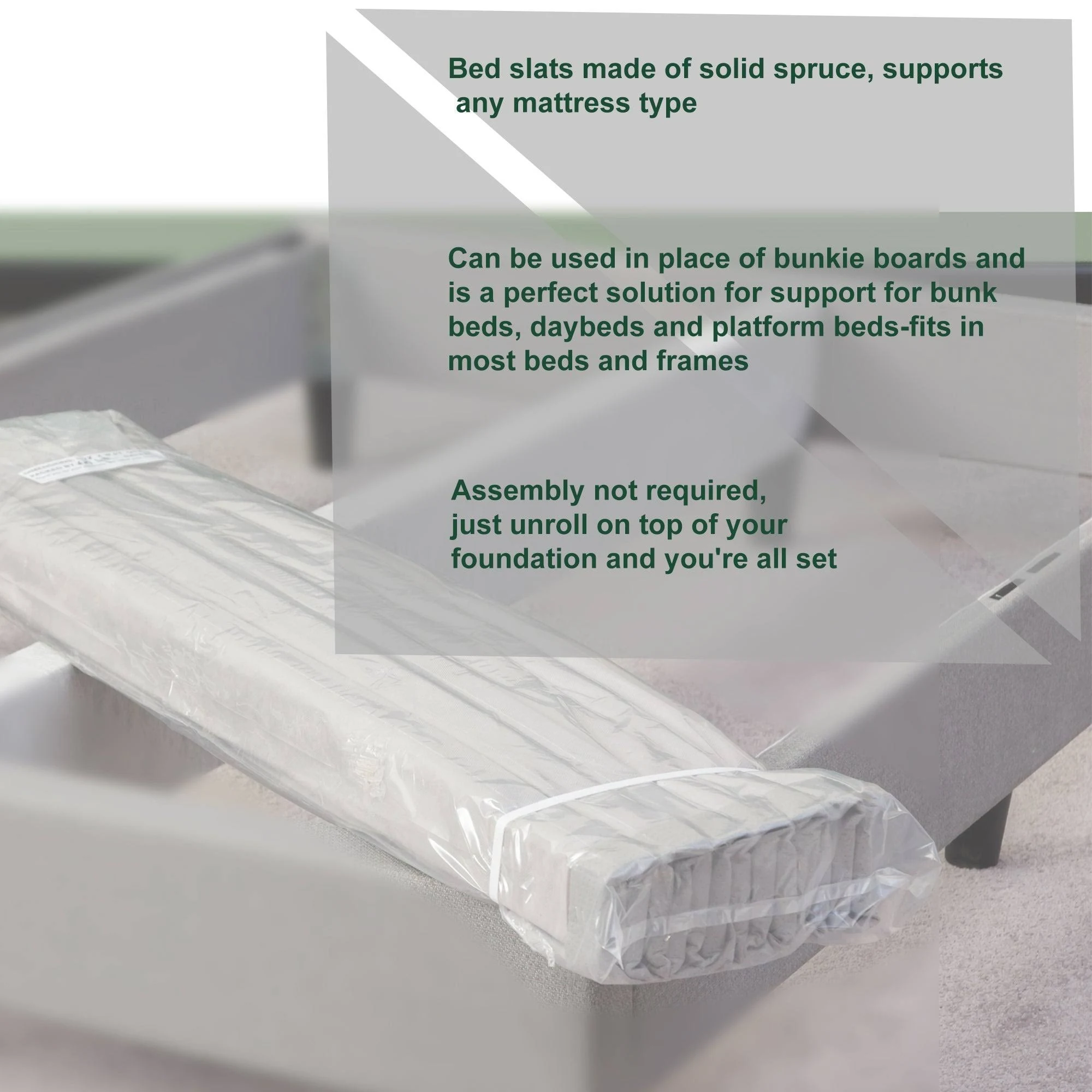 Onetan 0.75-Inch Standard Mattress Support Wooden Bunkie Board - Full