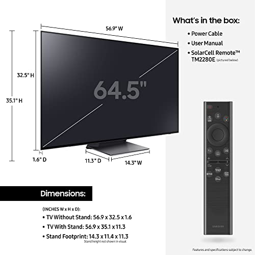 SAMSUNG Inch Class OLED 4K S95B Series 4K Quantum HDR OLED Self-Illuminating LED Smart TV with Alexa (Renewed)