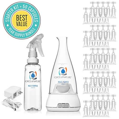 Force of Nature Multi-Purpose Cleaner, Sanitizer, Disinfectant u0026 Deodorizer | K