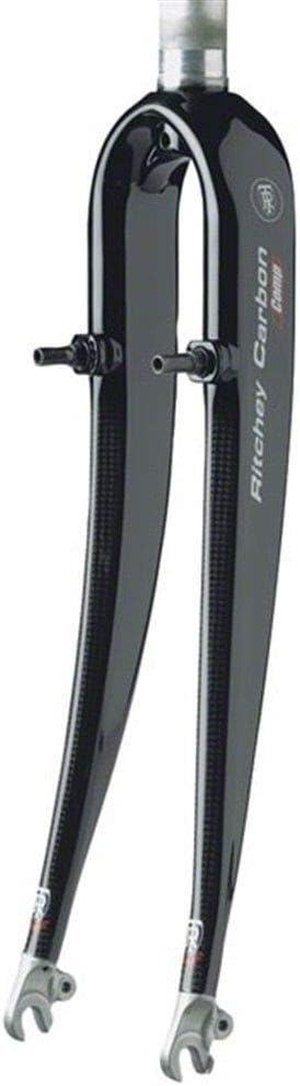 Ritchey Comp Carbon/Alloy Cyclocross Fork - 700c, 1-1/8 Straight Steerer, Carbon Fiber Blade with Alloy Crown and Steerer, for Cyclocross and Road Bikes, Cantilever Studs, Quick Release