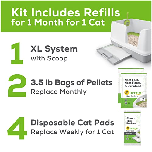 Tidy Cats Breeze Cat Litter System Starter Kit, 1 CT (XL, Multi-Cat)