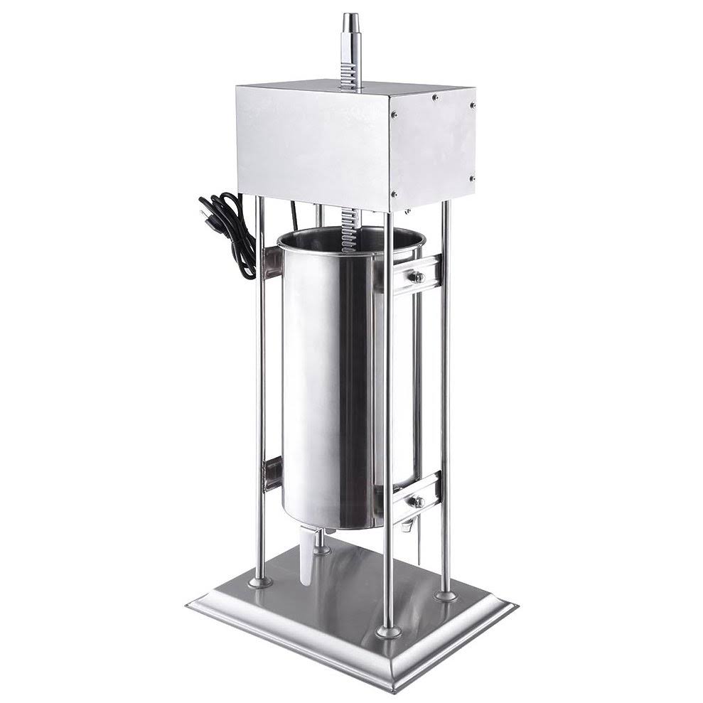 Yescom 15L Electric sausage Stuffer Vertical Stainless Steel Meat Filler w/4 Stuffing Tubes Commercial Restaurant