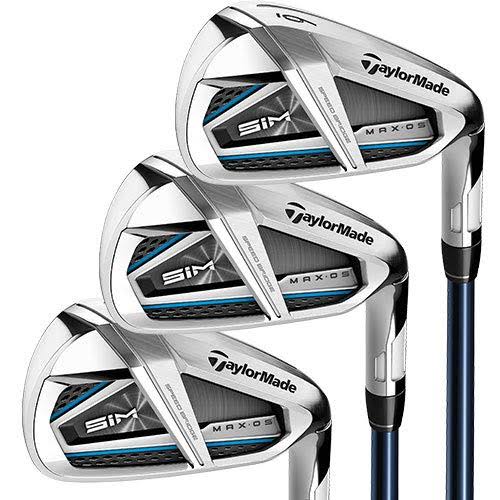 TaylorMade Golf- SIM Max Os Irons 4-PW/AW Regular Flex Graphite