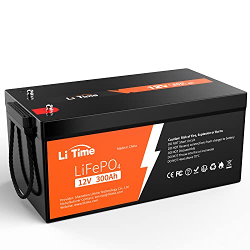LiTime 12V 100Ah LiFePO4 Battery BCI Group 31 Lithium Battery Built-in 100A BMS, Up to 15000 Deep Cycles, Perfect for RV, Marine, Home Energy Storage