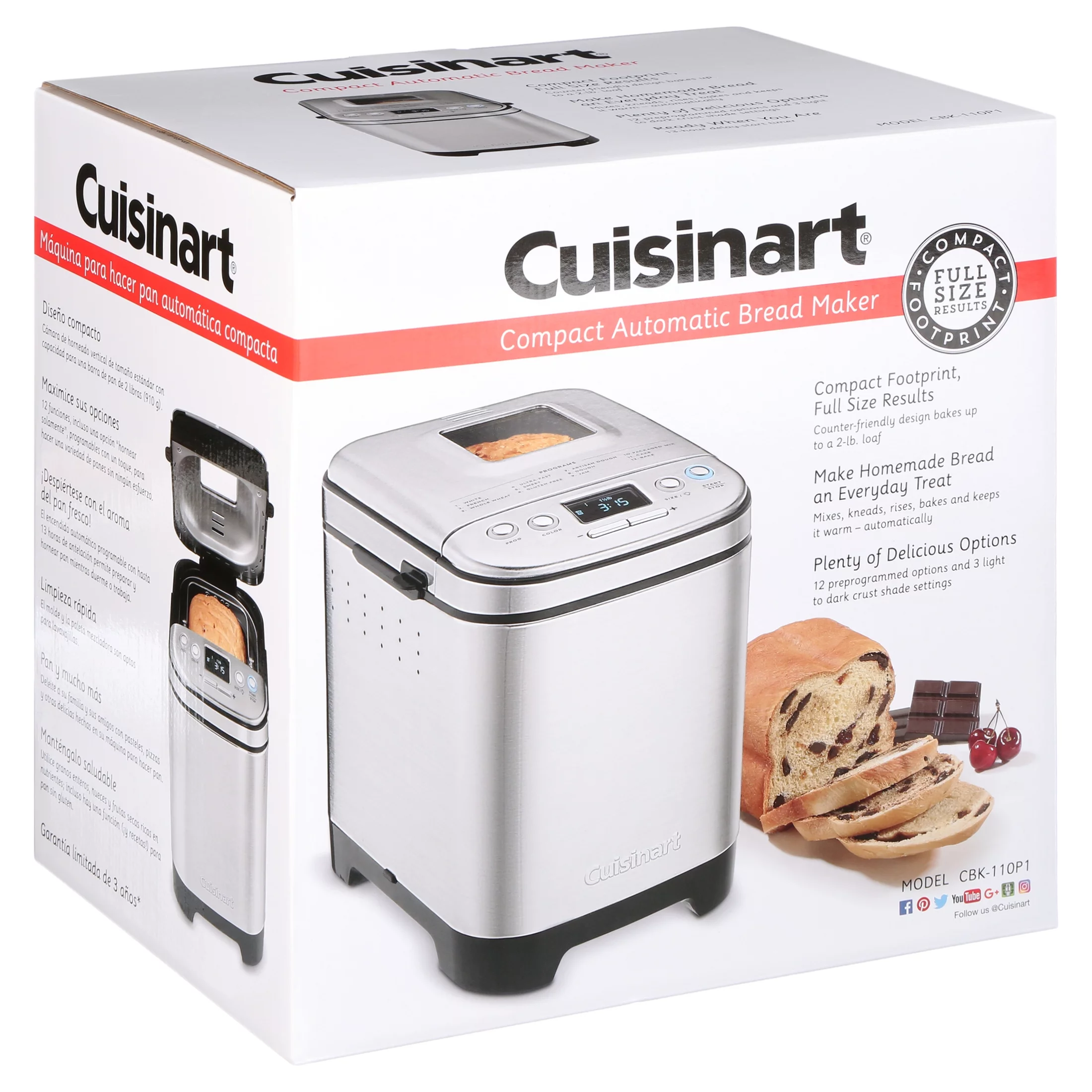 Cuisinart Bread Makers Compact Automatic Bread Maker